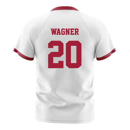 Arkansas - NCAA Women's Soccer : Natalie Wagner - White Soccer Jersey-1