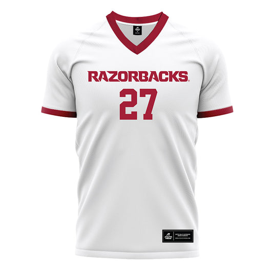 Arkansas - NCAA Women's Soccer : Dejionee Anderson - White Soccer Jersey