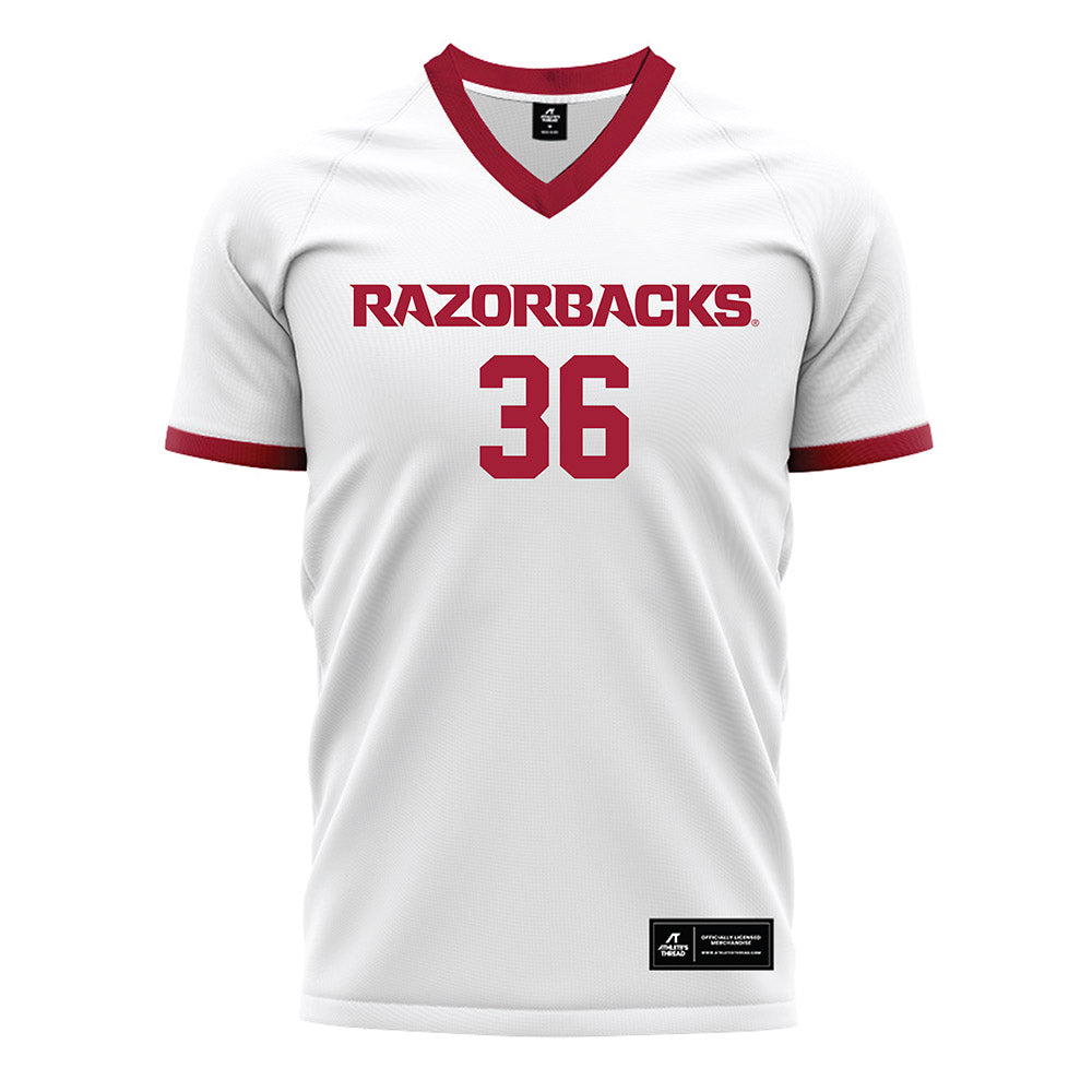 Arkansas - NCAA Women's Soccer : Taylor Berman - Soccer Jersey White