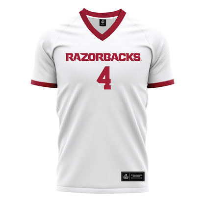 Arkansas - NCAA Women's Soccer : Presley Marvil - White Soccer Jersey-0