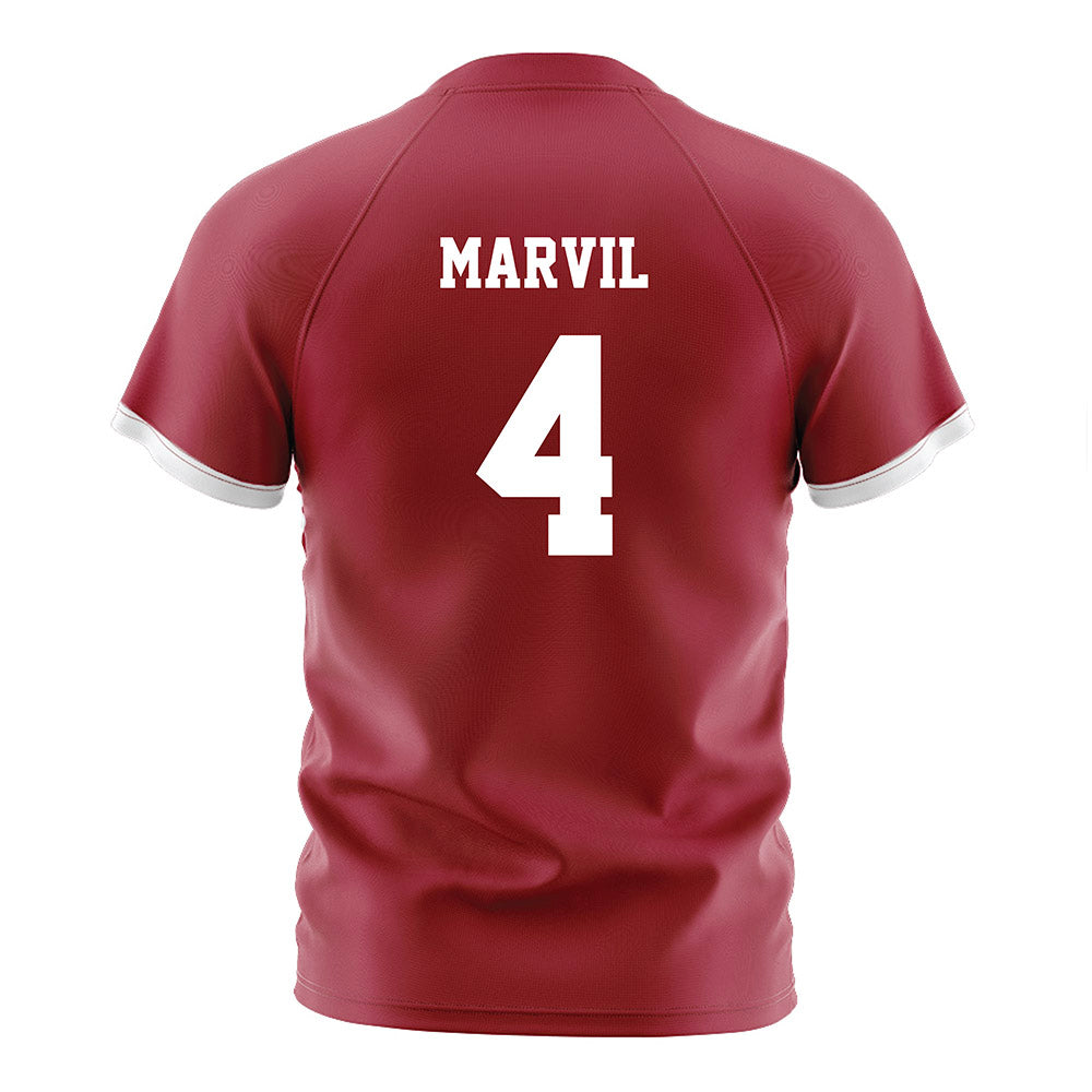 Arkansas - NCAA Women's Soccer : Presley Marvil - Cardinal Soccer Jersey-1