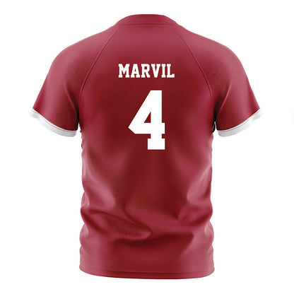 Arkansas - NCAA Women's Soccer : Presley Marvil - Cardinal Soccer Jersey-1