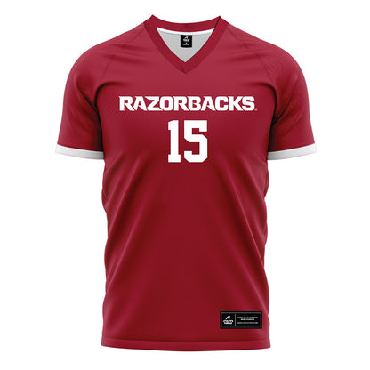 Arkansas - NCAA Women's Soccer : Sabrina Jones - Soccer Jersey Red