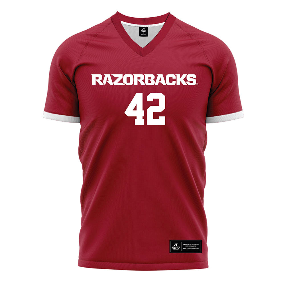 Arkansas - NCAA Women's Soccer : Taylor Tommack - Soccer Jersey Red
