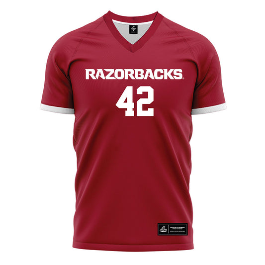 Arkansas - NCAA Women's Soccer : Taylor Tommack - Soccer Jersey Red