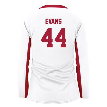 Arkansas - NCAA Women's Volleyball : Zoi Evans - White Volleyball Jersey