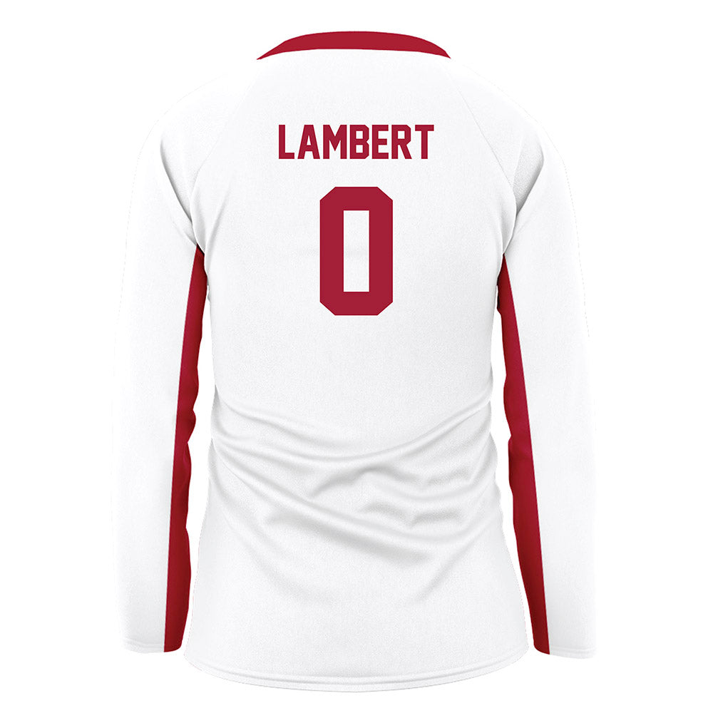 Arkansas - NCAA Women's Volleyball : Lolo Lambert - White Volleyball Jersey-1