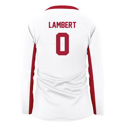 Arkansas - NCAA Women's Volleyball : Lolo Lambert - White Volleyball Jersey-1