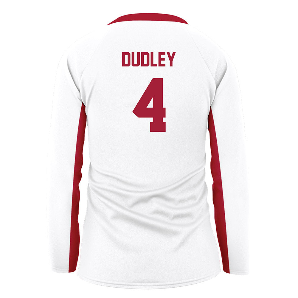 Arkansas - NCAA Women's Volleyball : Lily Dudley - White Volleyball Jersey