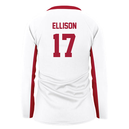 Arkansas - NCAA Women's Volleyball : Skylar Ellison - White Volleyball Jersey