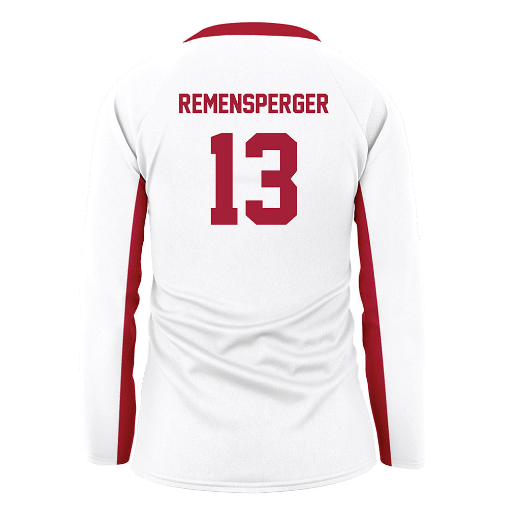 Arkansas - NCAA Women's Volleyball : Kiki Remensperger - White Volleyball Jersey-1