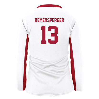 Arkansas - NCAA Women's Volleyball : Kiki Remensperger - White Volleyball Jersey-1