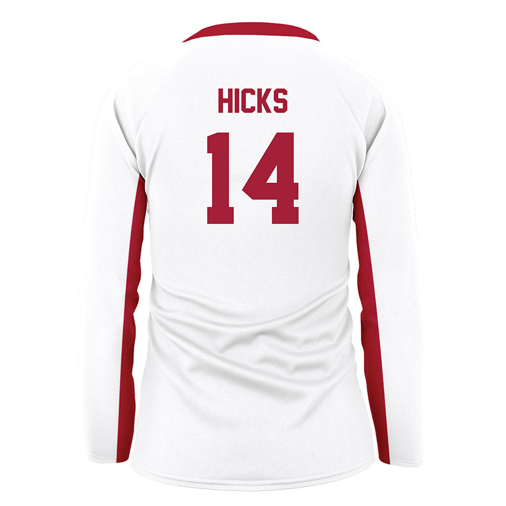 Arkansas - NCAA Women's Volleyball : Rosana Hicks - White Volleyball Jersey-1