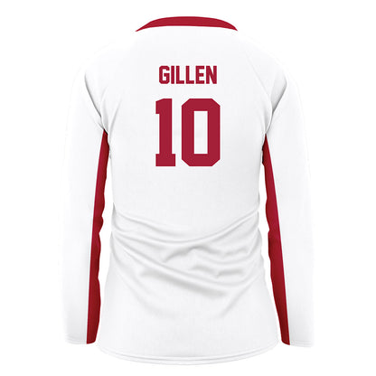 Arkansas - NCAA Women's Volleyball : Jillian Gillen - White Volleyball Jersey