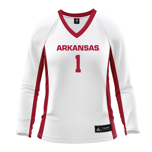 Arkansas - NCAA Women's Volleyball : Avery Calame - White Volleyball Jersey