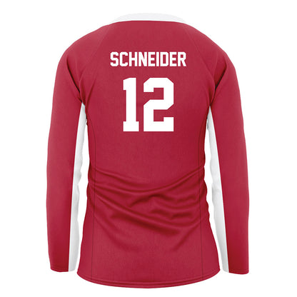 Arkansas - NCAA Women's Volleyball : Hailey Schneider - Cardinal Red Volleyball Jersey