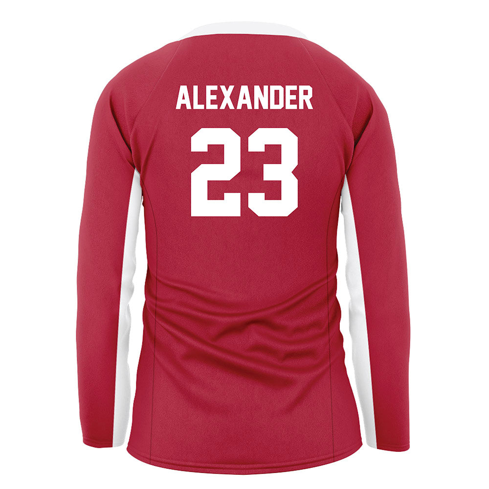 Arkansas - NCAA Women's Volleyball : Aleki Alexander - Cardinal Red Volleyball Jersey