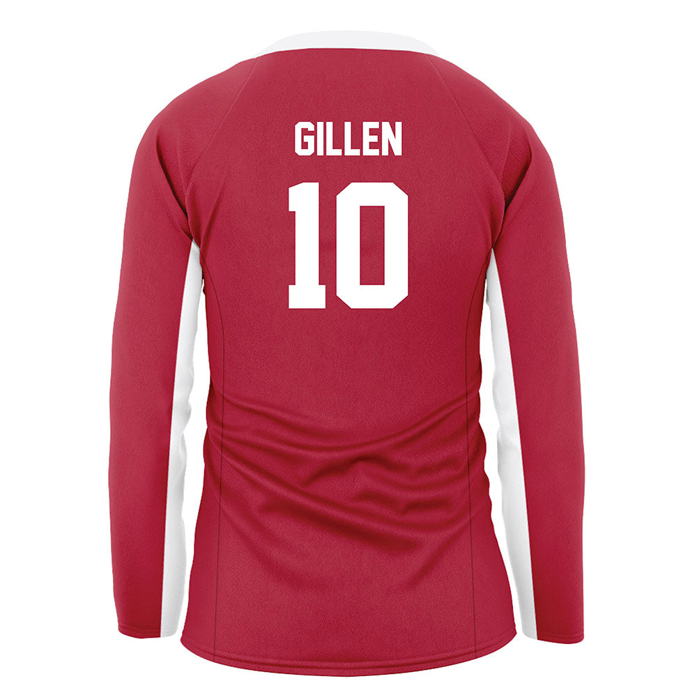 Arkansas - NCAA Women's Volleyball : Jillian Gillen - Cardinal Red Volleyball Jersey