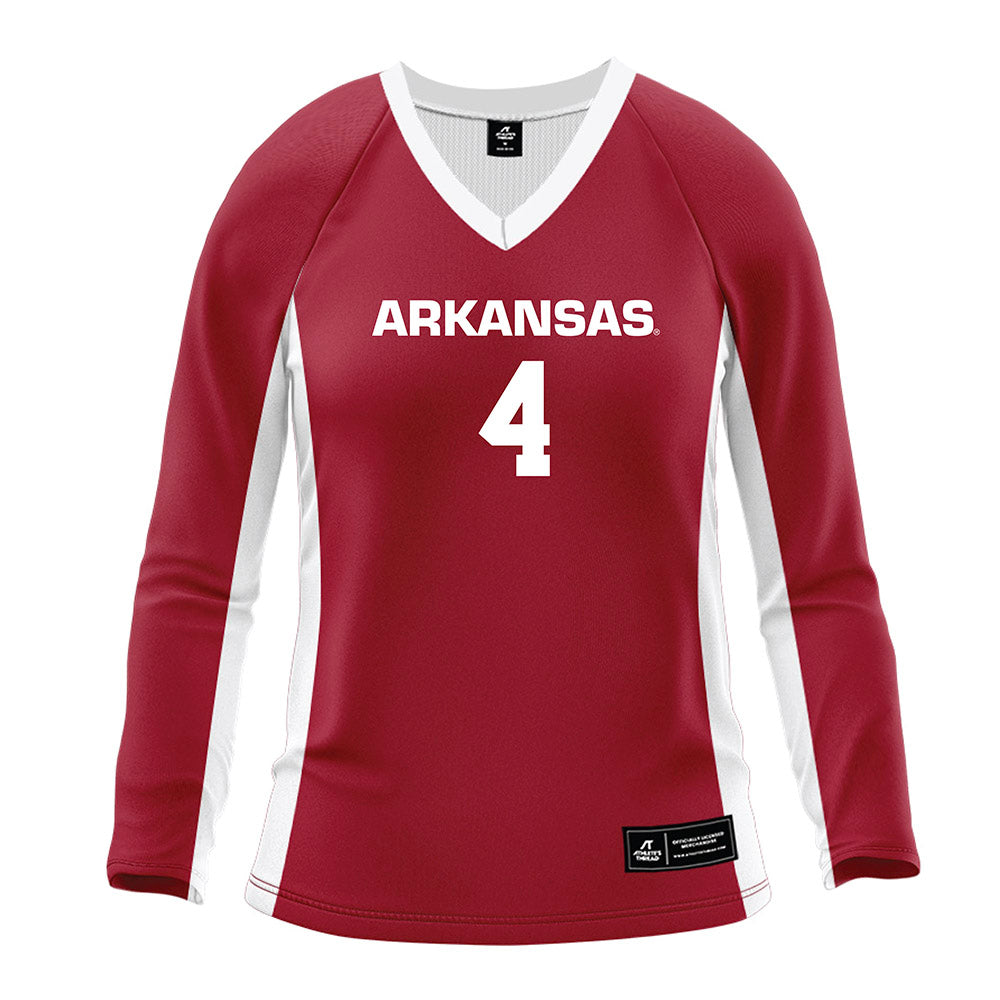 Arkansas - NCAA Women's Volleyball : Lily Dudley - Cardinal Red Volleyball Jersey