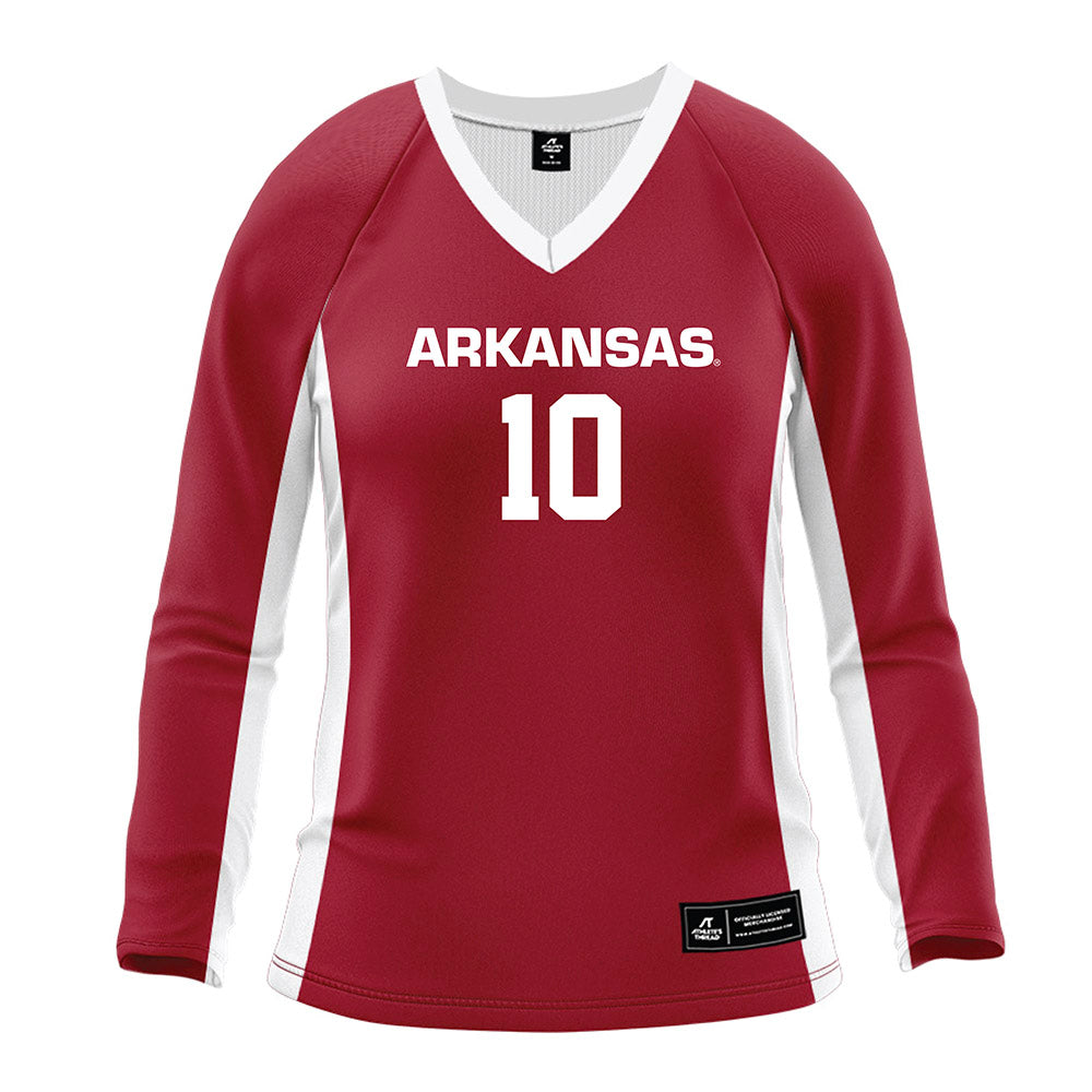 Arkansas - NCAA Women's Volleyball : Jillian Gillen - Cardinal Red Volleyball Jersey