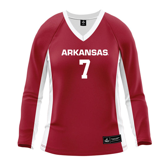Arkansas - NCAA Women's Volleyball : Kayla Robertson - Cardinal Red Volleyball Jersey-0