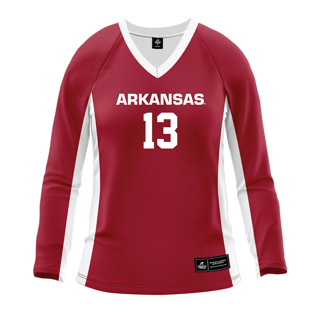 Arkansas - NCAA Women's Volleyball : Kiki Remensperger - Cardinal Red Volleyball Jersey-0