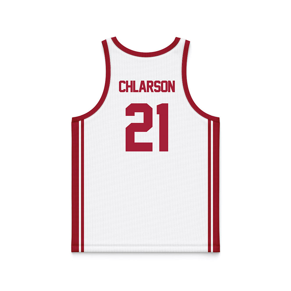 Arkansas - NCAA Women's Basketball : Ashlynn Chlarson - White Basketball Jersey-1