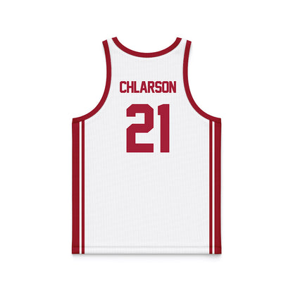 Arkansas - NCAA Women's Basketball : Ashlynn Chlarson - White Basketball Jersey-1