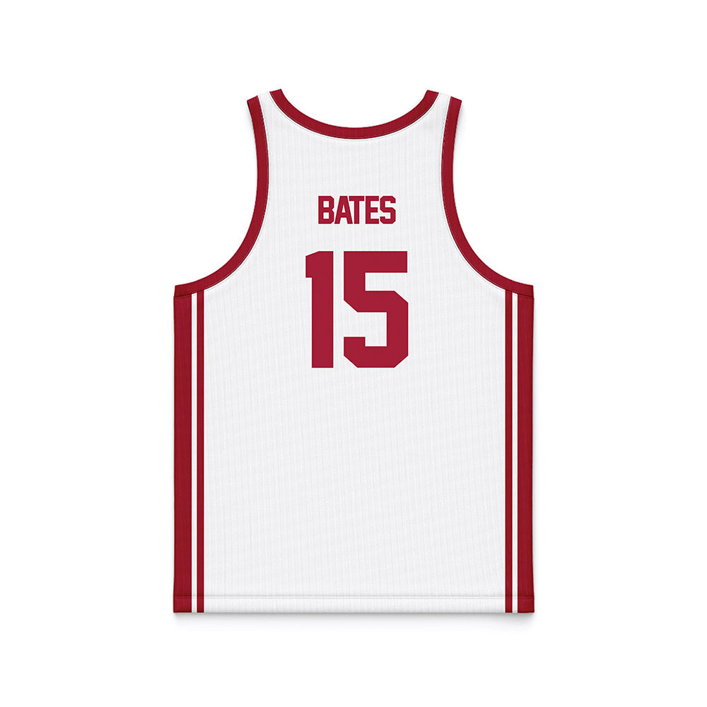 Arkansas - NCAA Women's Basketball : Jada Bates - White Basketball Jersey