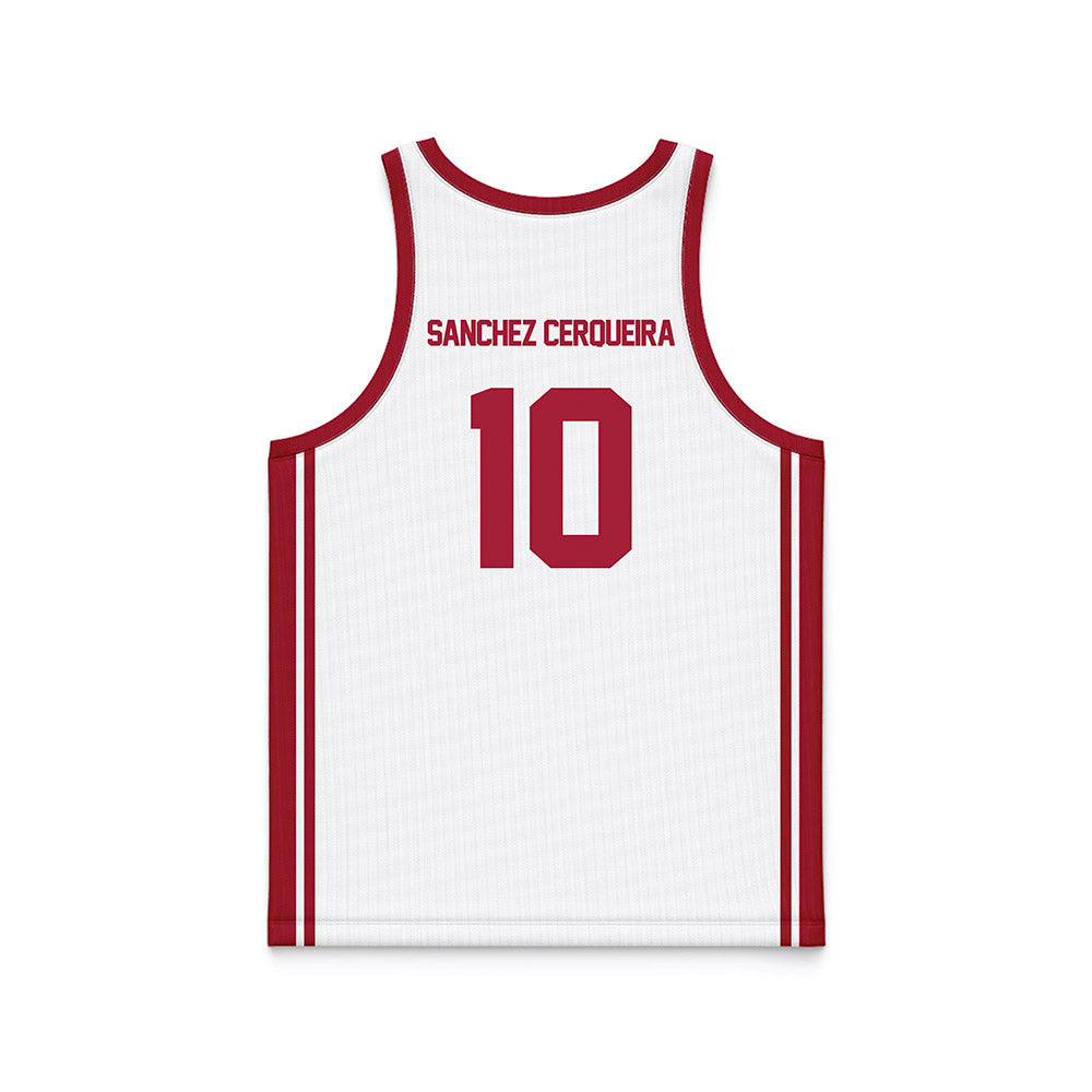 Arkansas - NCAA Women's Basketball : Cristina Sanchez Cerqueira - Basketball Jersey White