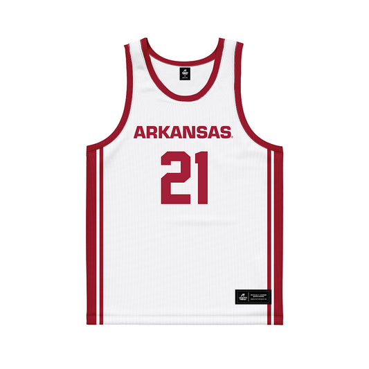 Arkansas - NCAA Women's Basketball : Loren Lindsey - Basketball Jersey White