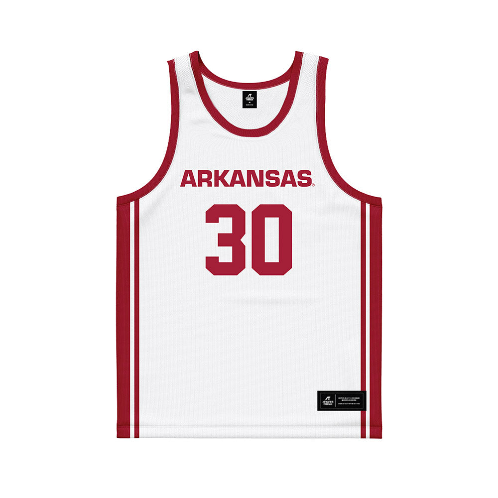 Arkansas - NCAA Women's Basketball : Maryam Dauda - Basketball Jersey White