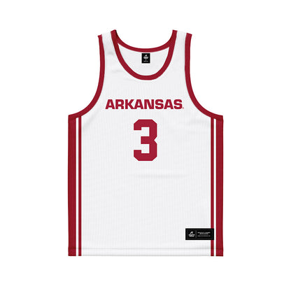 Arkansas - NCAA Women's Basketball : Harmonie Ware - White Basketball Jersey-0