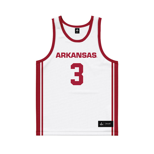 Arkansas - NCAA Women's Basketball : Harmonie Ware - White Basketball Jersey-0