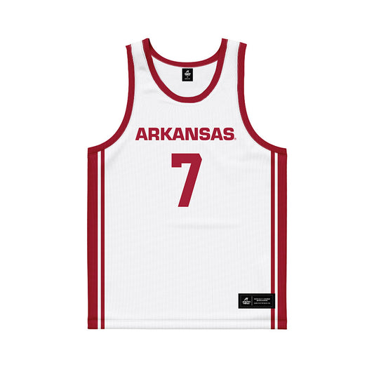 Arkansas - NCAA Women's Basketball : Cristina Sanchez Cerqueira - White Basketball Jersey-0