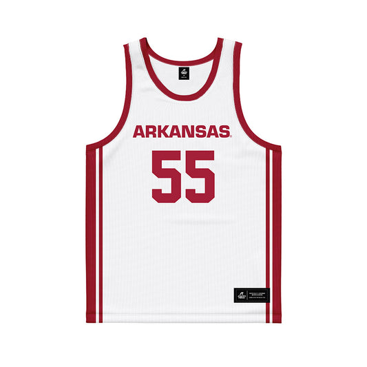 Arkansas - NCAA Women's Basketball : Emrie Ellis - Basketball Jersey White