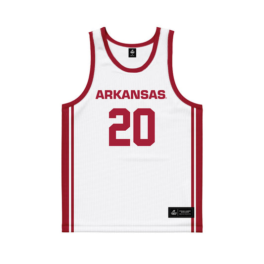 Arkansas - NCAA Women's Basketball : Karley Johnson - Basketball Jersey White