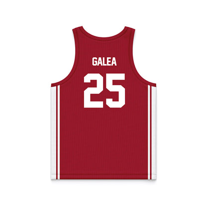 Arkansas - NCAA Women's Basketball : Danika Galea - Red Basketball Jersey-1