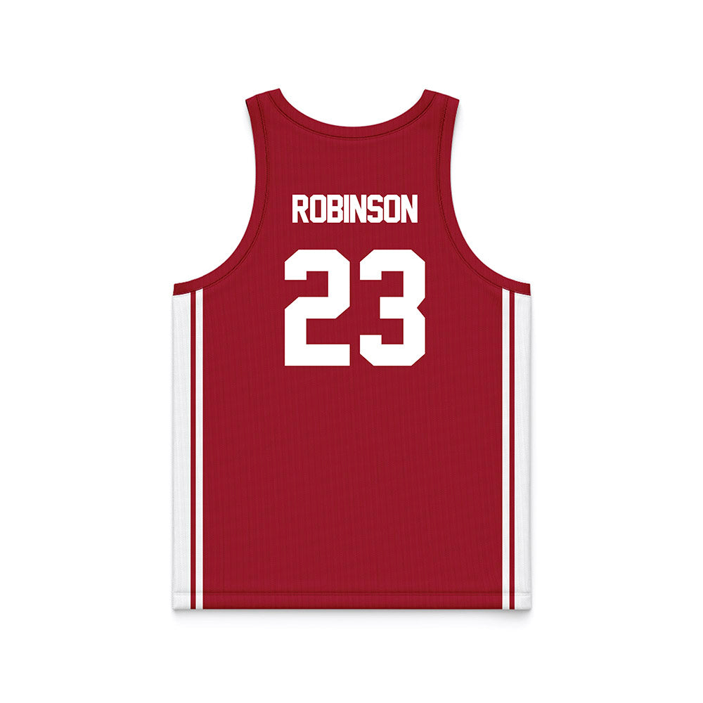 Arkansas - NCAA Women's Basketball : Emily Robinson - Red Basketball Jersey-1