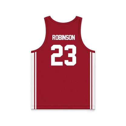 Arkansas - NCAA Women's Basketball : Emily Robinson - Red Basketball Jersey-1