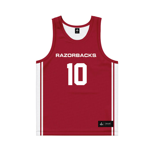 Arkansas - NCAA Women's Basketball : Taleyah Jones - Red Basketball Jersey-0