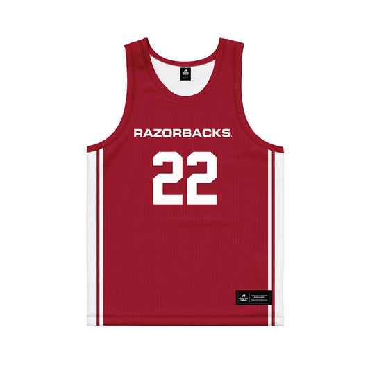 Arkansas - NCAA Women's Basketball : Bonnie Deas - Red Basketball Jersey-0