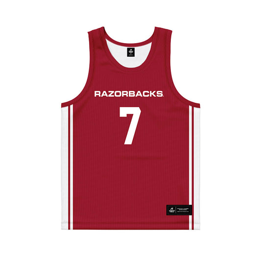 Arkansas - NCAA Women's Basketball : Cristina Sanchez Cerqueira - Red Basketball Jersey-0