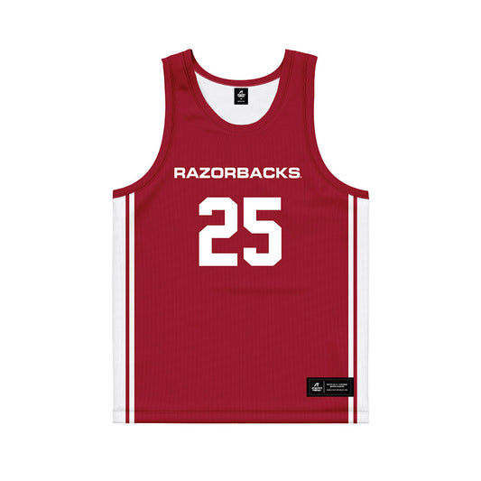 Arkansas - NCAA Women's Basketball : Danika Galea - Red Basketball Jersey-0
