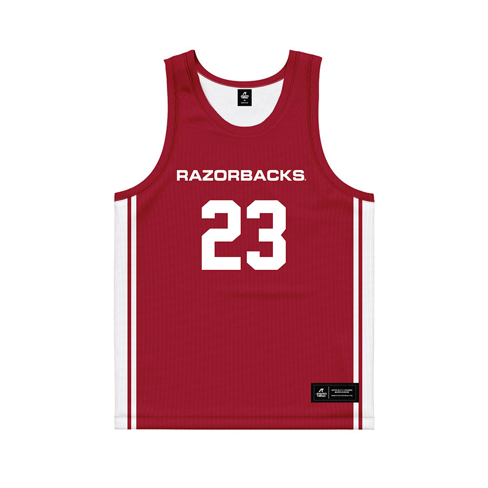 Arkansas - NCAA Women's Basketball : Emily Robinson - Red Basketball Jersey-0