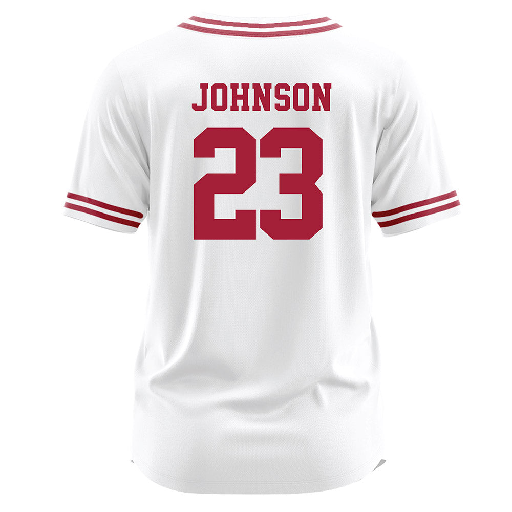 Arkansas - NCAA Softball : Reagan Johnson - White Softball Jersey