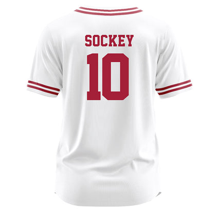 Arkansas - NCAA Softball : Ally Sockey - White Softball Jersey