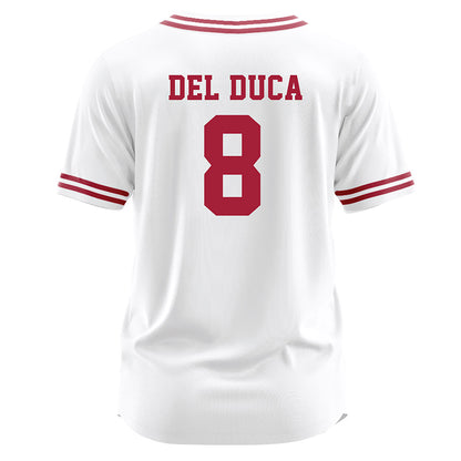 Arkansas - NCAA Softball : Kyler Del Duca - White Jersey-1
