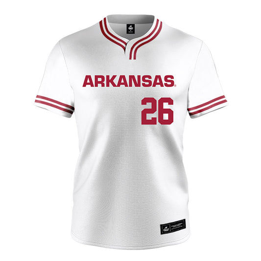 Arkansas - NCAA Softball : Atalyia Rijo - White Softball Jersey