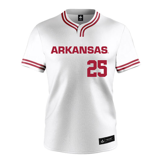 Arkansas - NCAA Softball : Hannah Camenzind - White Softball Jersey